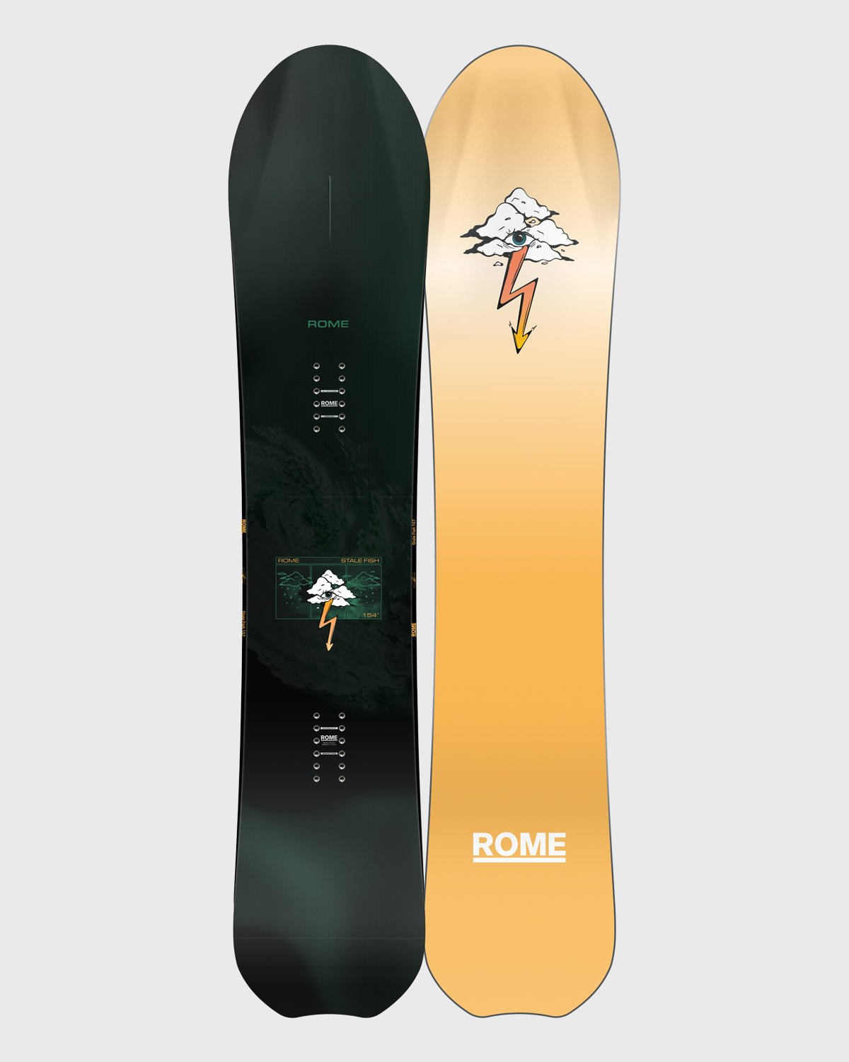 mens rome snowboards Stale Fish Men's Snowboard 2026/2027 – Rome further enhanced by Rocker imported Black Magic KL Circle Model:PBG-5-WG