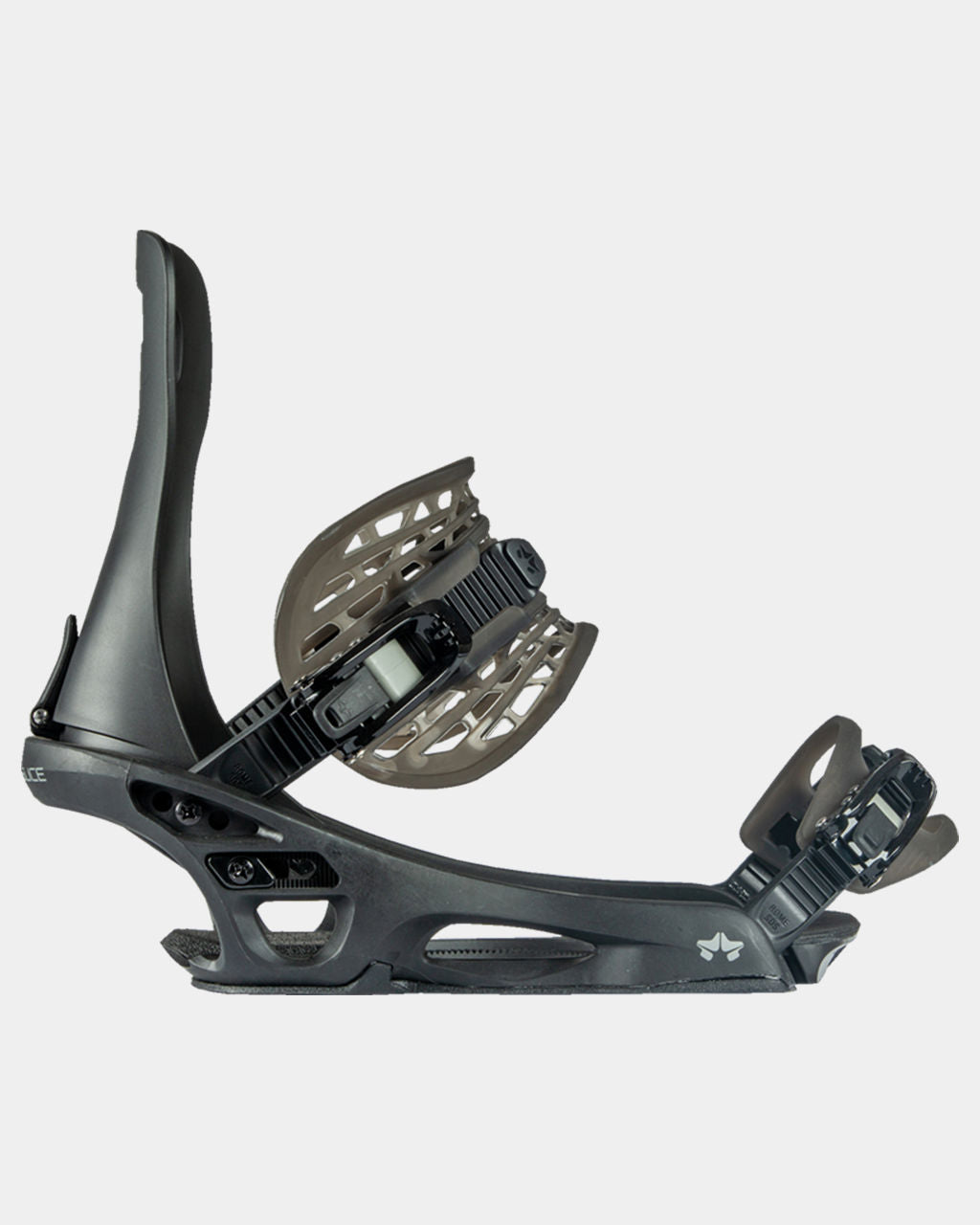 Rome slice 2022 snowboard bindings color black