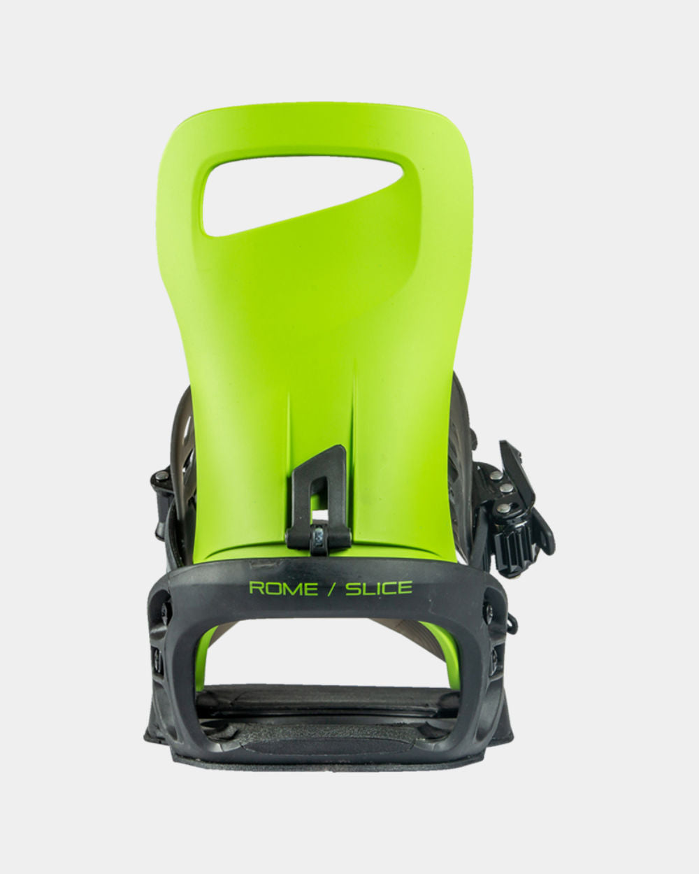rome slice 2023 rome snowboard bindings color acid