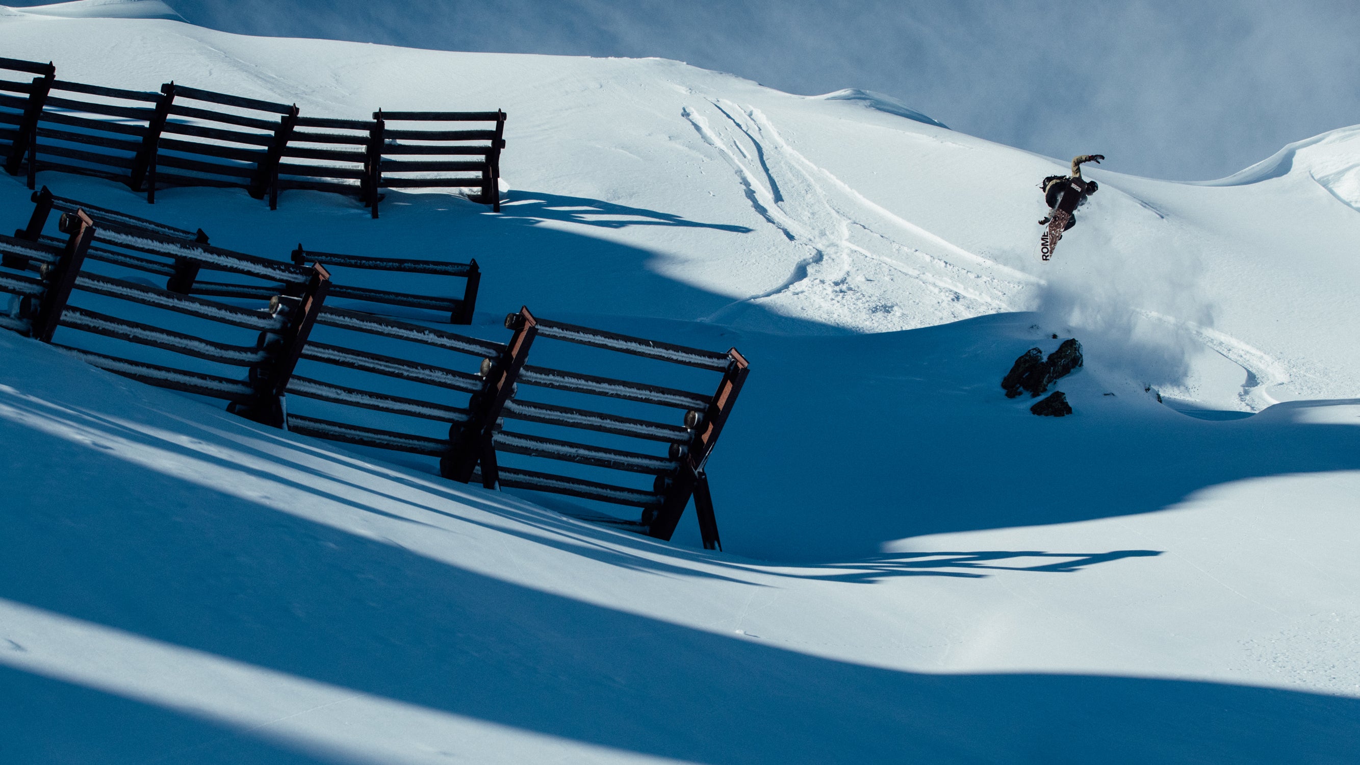 Discover the perfect ride for deep powder days, 24/25, Rome Snowboards, The Cure for Powder Panic.