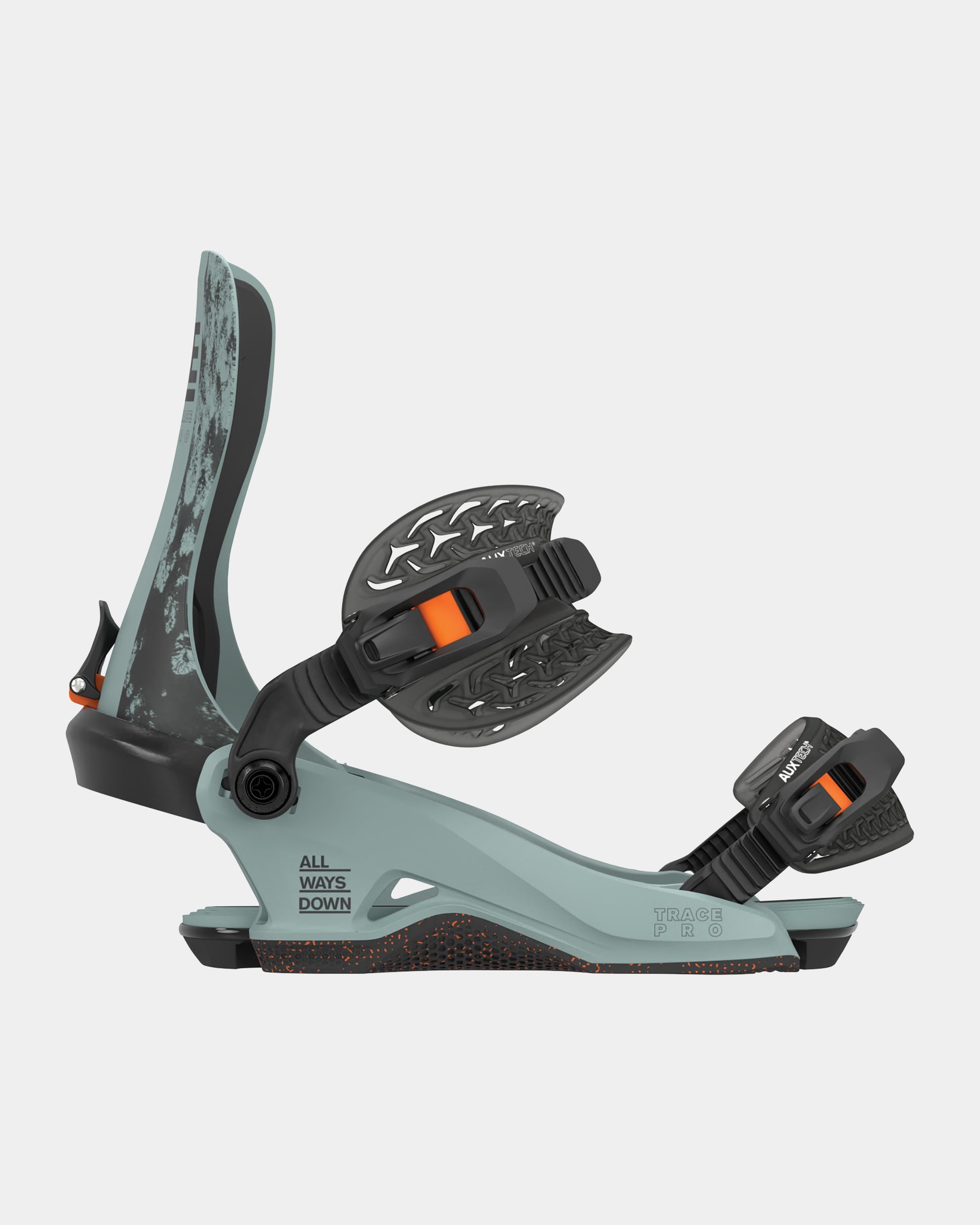 color-slate-gray/orange Trace Pro 2025 | Rome Snowboards™ snowboard bindings for men