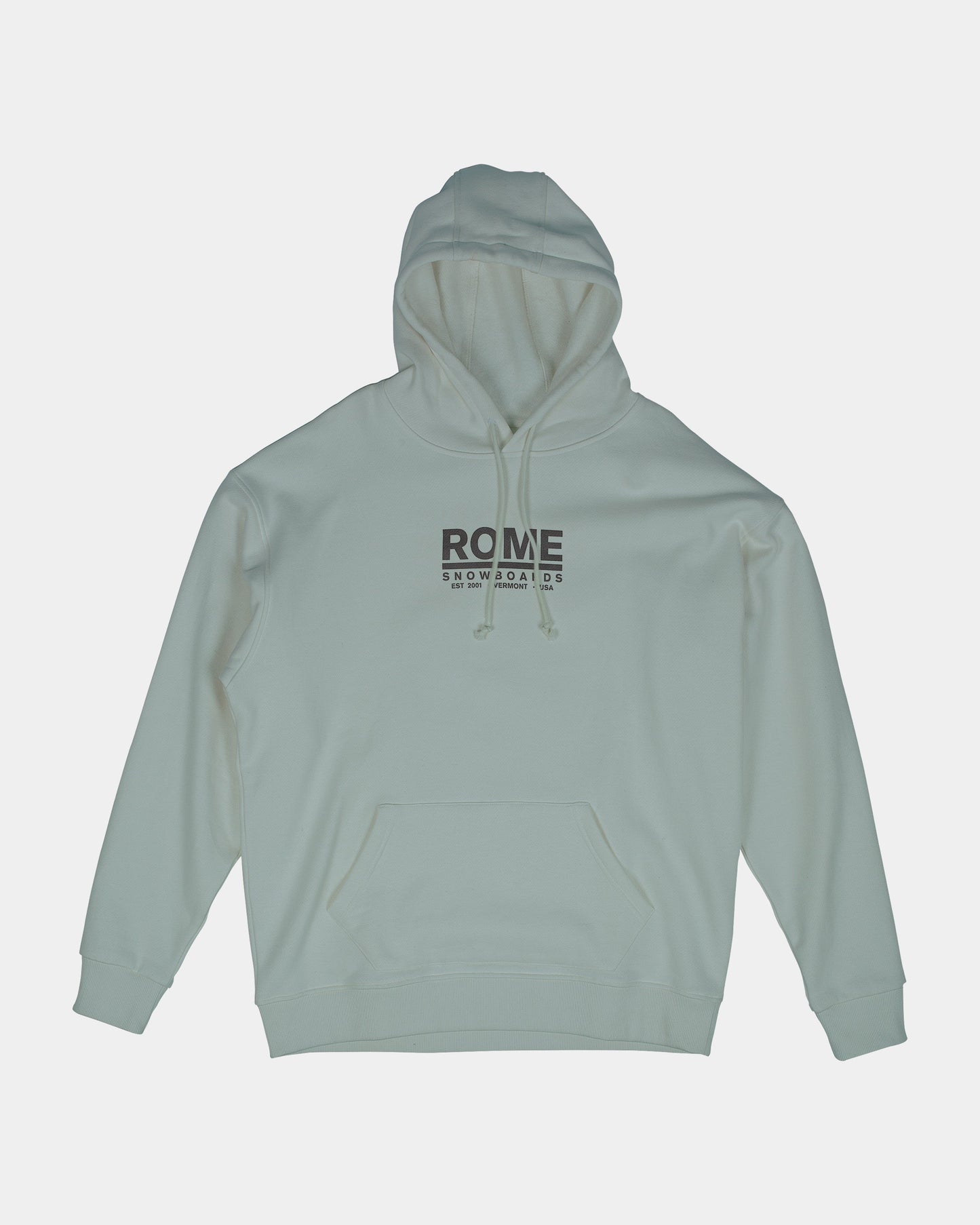 Snowboarding hoodie in gray. Basic Hoodie 2025 | Rome Snowboards™ 2025.