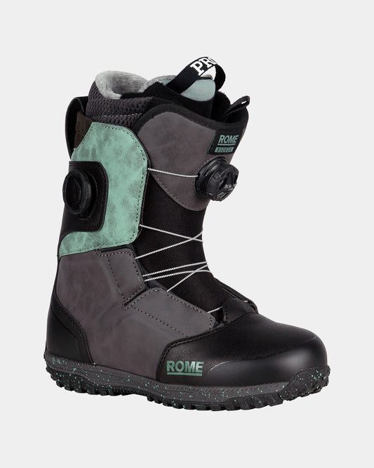 features-bg-black/teal Women's Bodega Boa 2025 | Rome Snowboards™ women's snowboard boots