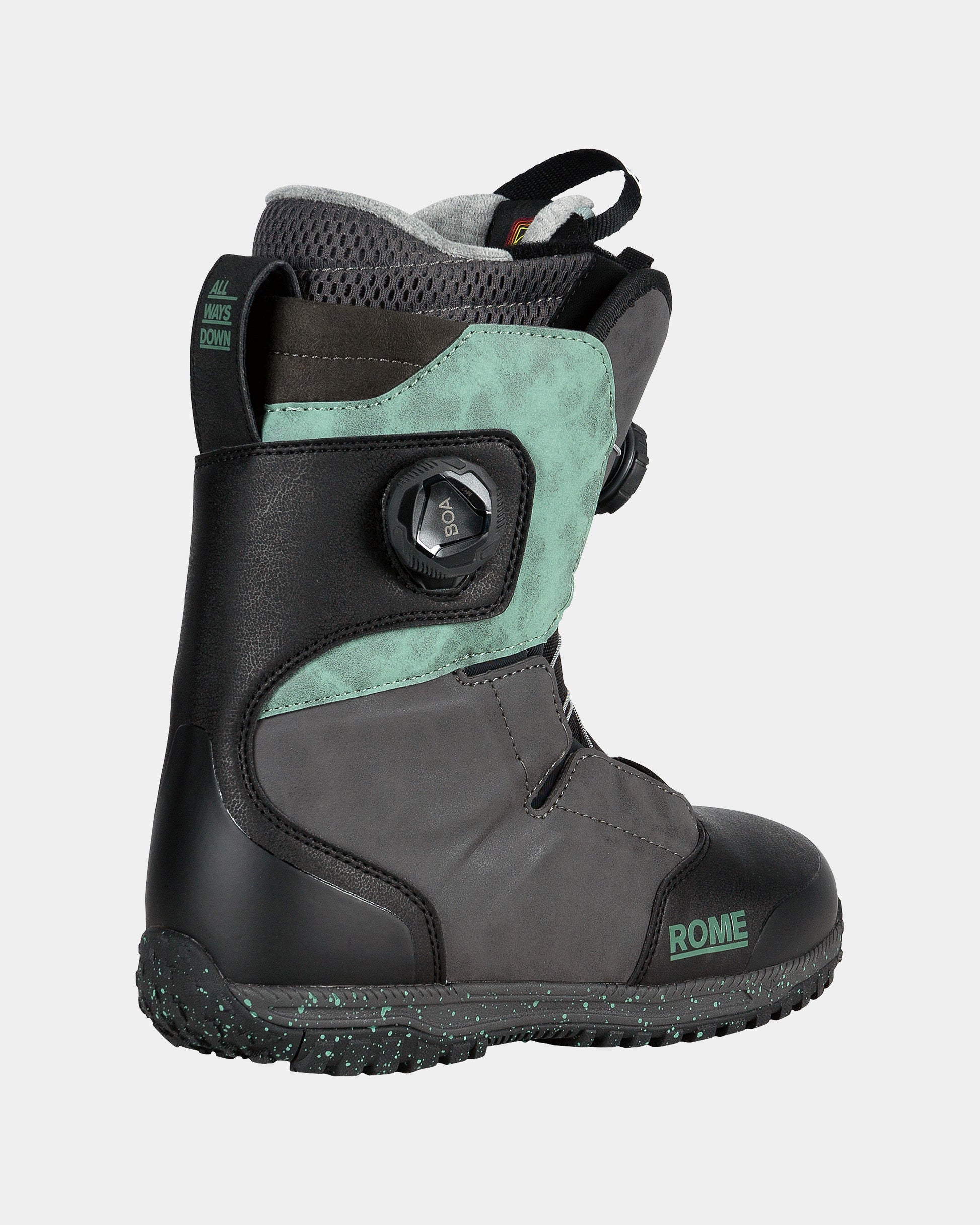 features-bg-black/teal Women's Bodega Boa 2025 | Rome Snowboards™ women snowboard boots for sale