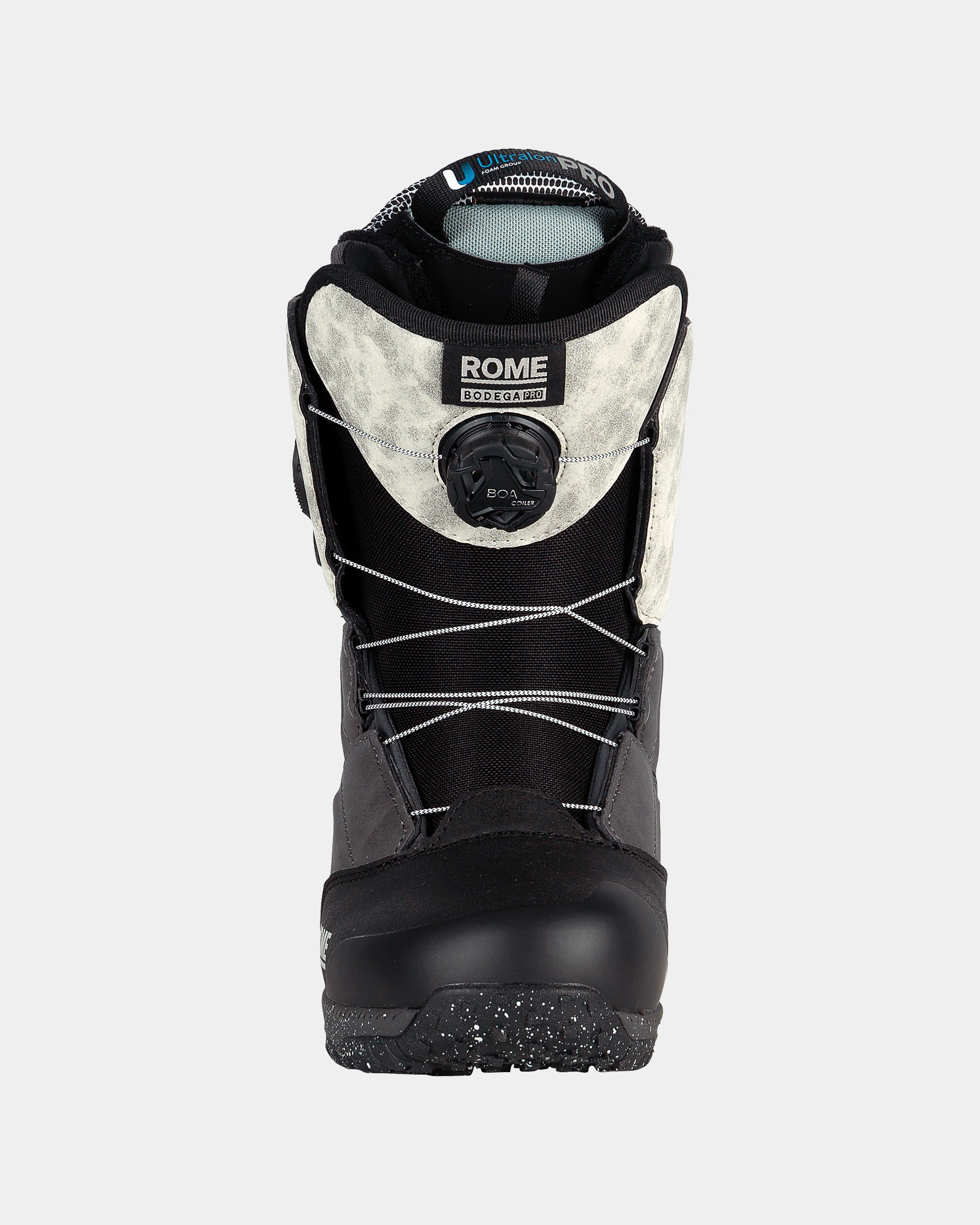 features-bg-black/bone Women's Bodega Pro Boa 2025 | Rome Snowboards™ snowboard boots with laces