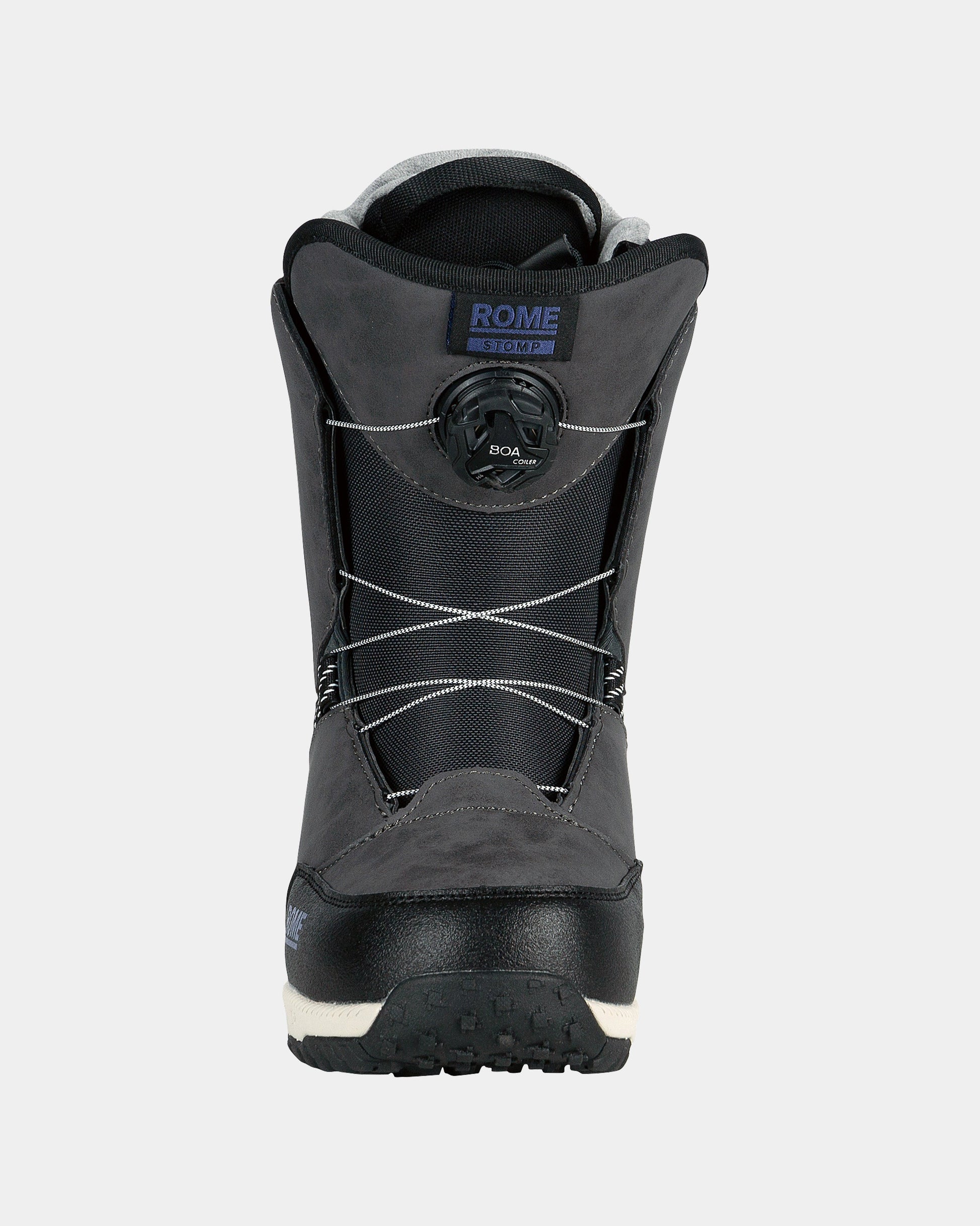 features-bg-black Women's Stomp Boa 2025 | Rome Snowboards™ snowboard boots with laces