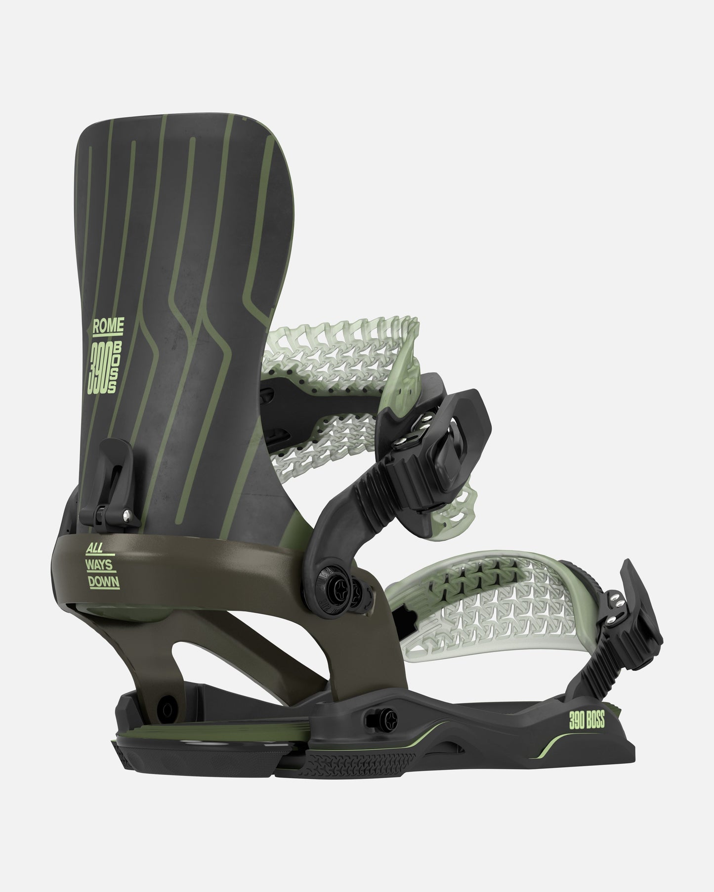 Rome Men's 390 Boss AW Snowboard Bindings