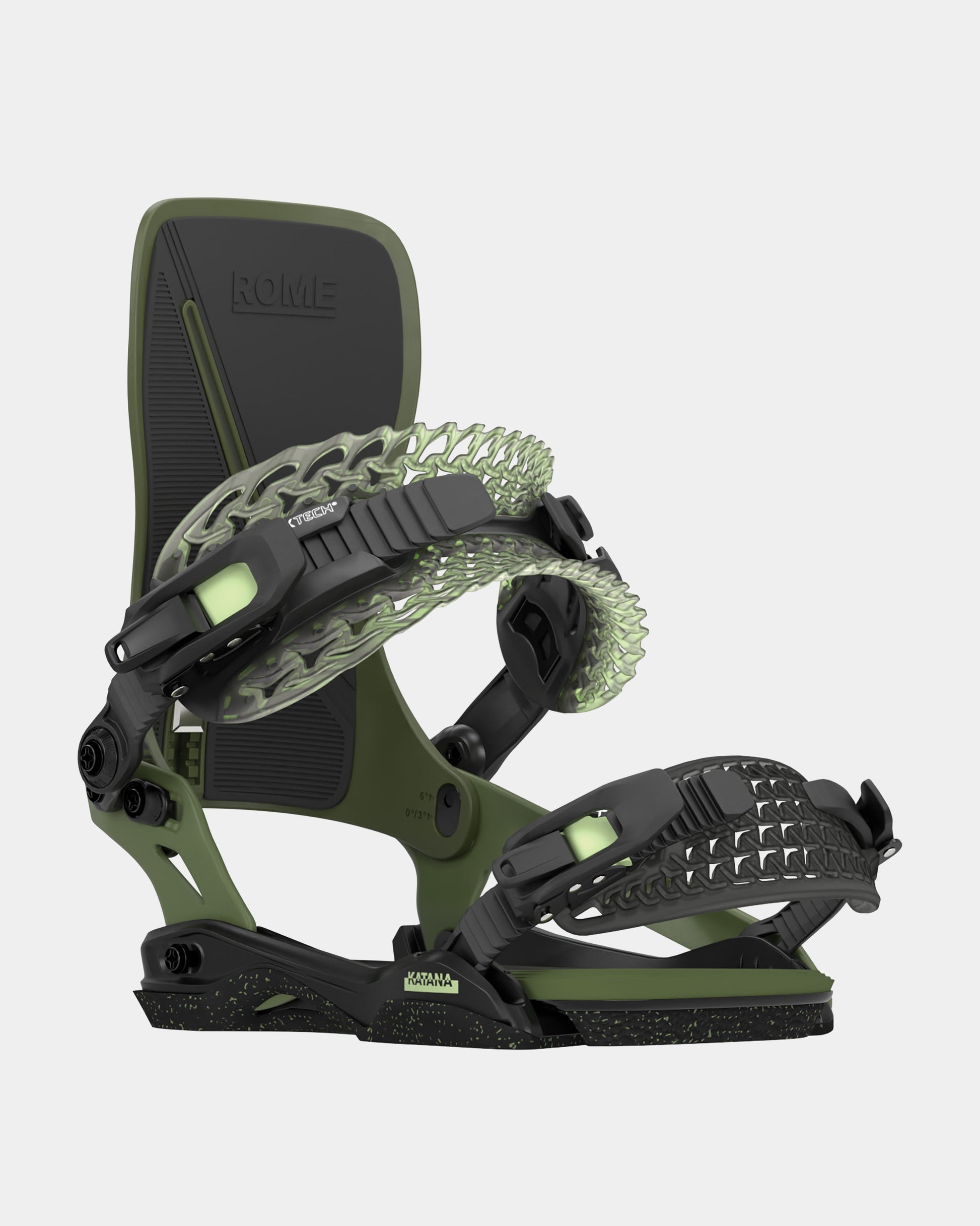 color-olive Katana 2025 | Rome Snowboards™ best men's bindings