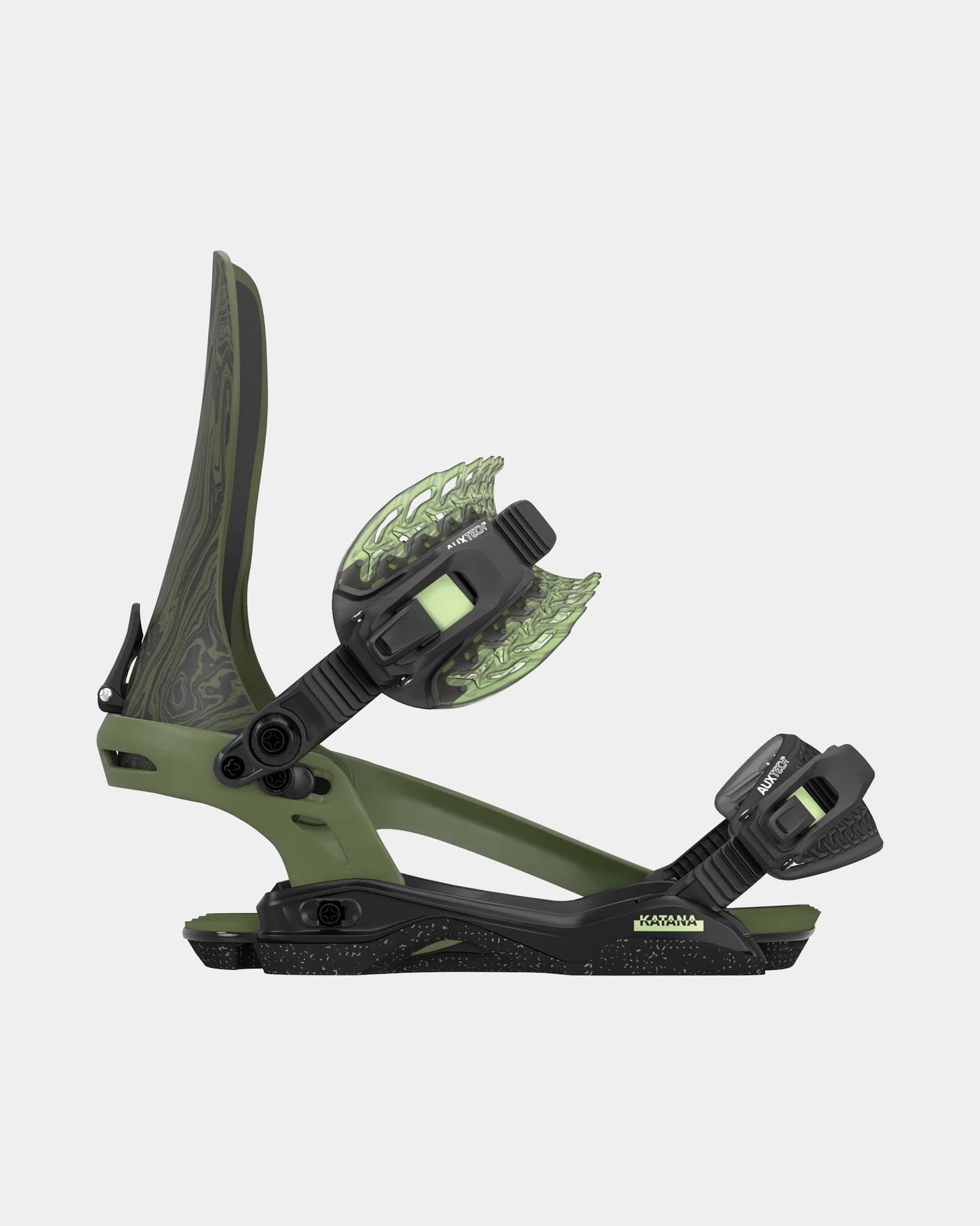 color-olive Katana 2025 | Rome Snowboards™ snowboard bindings for men