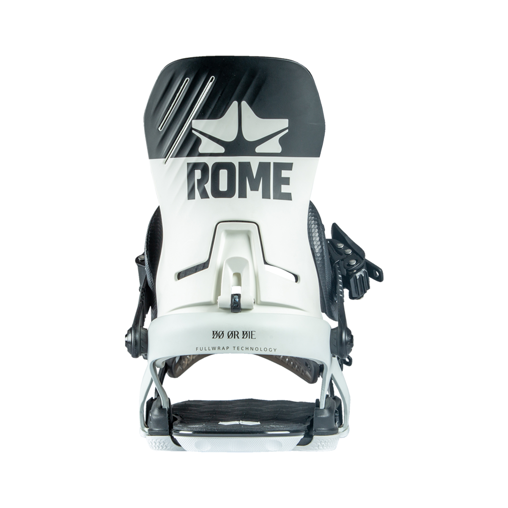 Rome dod white snowboard bindings highback