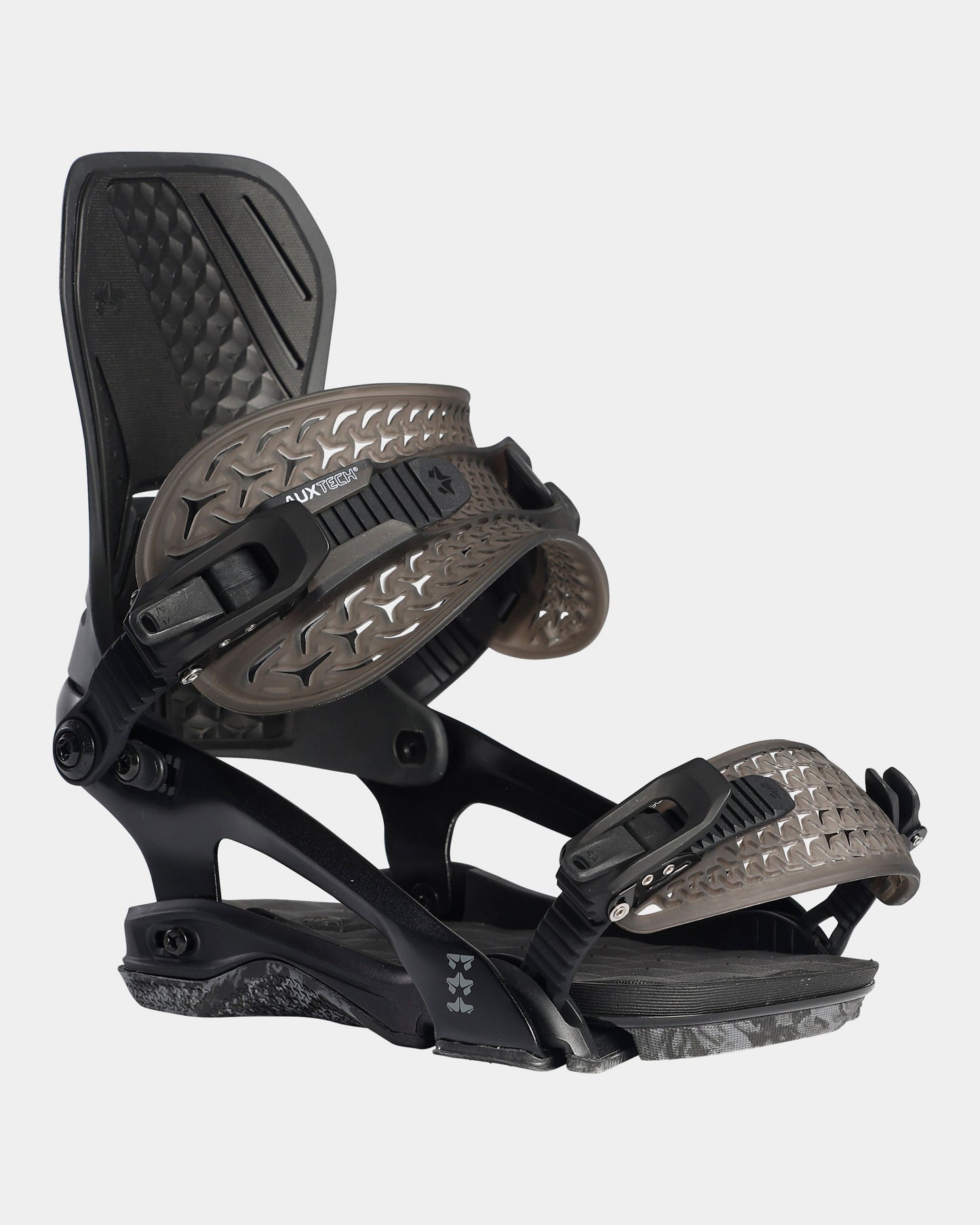 Rome dod 2022 mens snowboard bindings product photo from the side cover shot in the studio color black